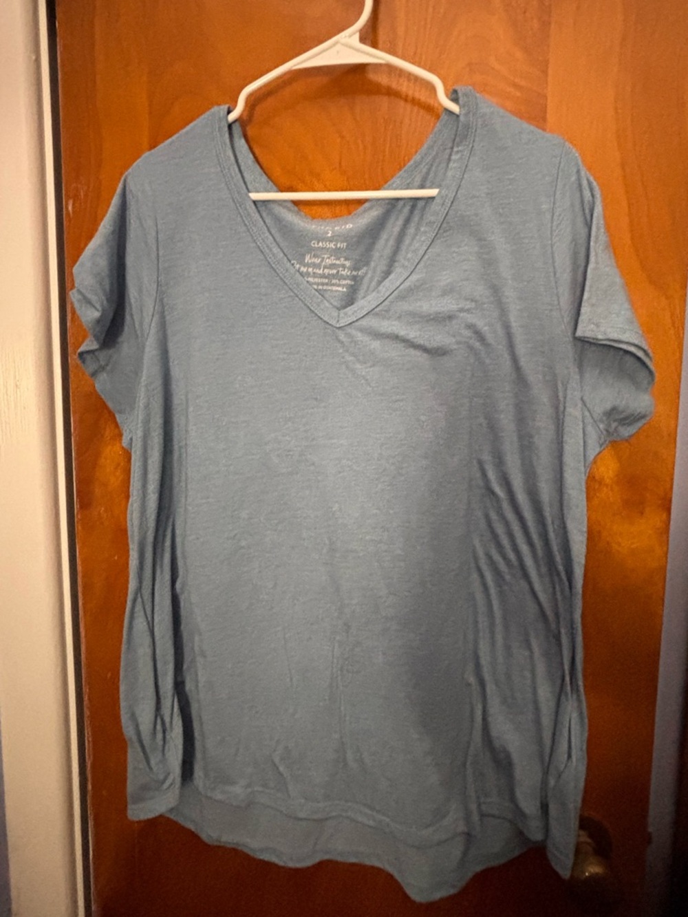 Torrid Classic V-Neck Women's Top in Light Blue